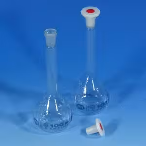 Fiole jaugée 100 ml CN 12/21 avec bouchon NANOCOLOR x 2