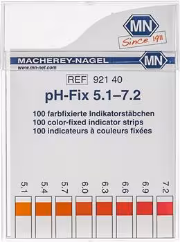 languette indicatrice pH-Fix pH 5,1-7,2, languette 6 x 85 mm x 100
