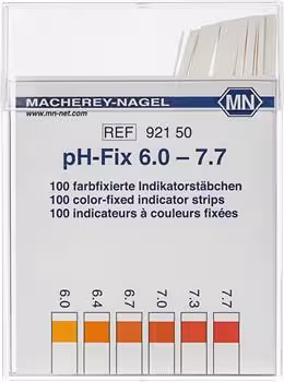languette indicatrice pH-Fix pH 6,0-7,7, languette 6 x 85 mm x 100
