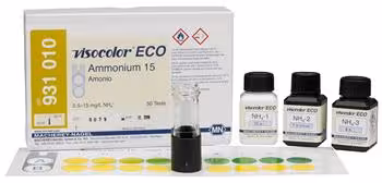 Kit de test colorimétrique VISOCOLOR ECO Ammonium 15 50 tests