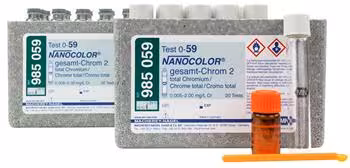 Test en cuve ronde NANOCOLOR Chrome total 2 x 20