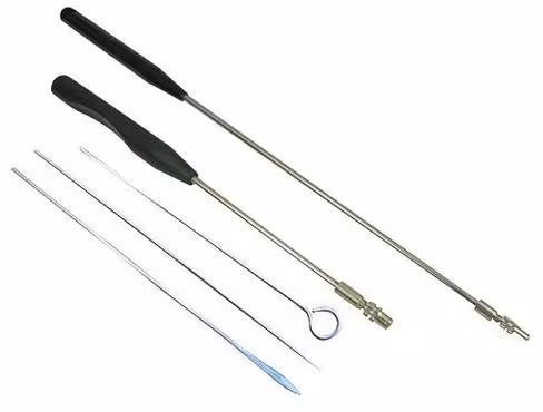 Anse d'inoculation de Ni-Cr, bout lancette x 50