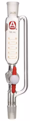 Entonnoir avec bras d égalisation de pression joint st/ns14/20 hauteur 220 mm 25 ml