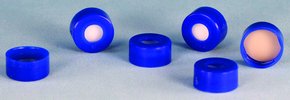 Blue snap cap w/ptfe/silicone x 100