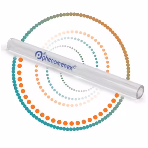 Liner gc zebron pour agilent 4 mm id x 78,5 mm l x 6,45 mm od splitless simple rétreint avec laine de verre x 5