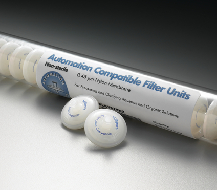 Automation compatible millex filter 0,45 µm nylon non stérile 8 x 25