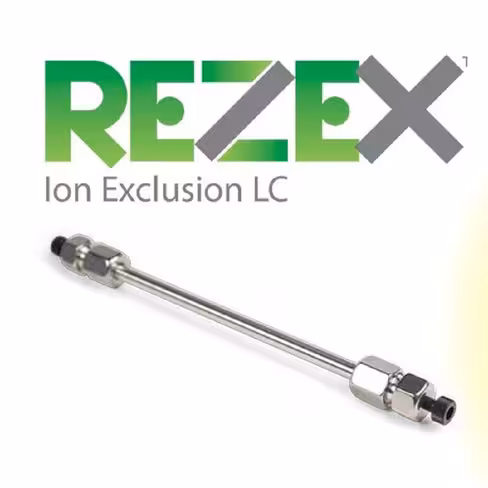 Colonne hplc uhplc rezex rfq-fast acid h+ , 8%, longueur 100 mm ø 7,8 mm