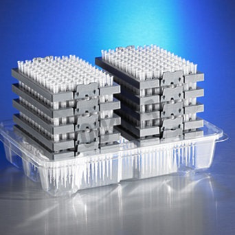 Pointe 0,1-10 µl DeckWorks incolore graduée longue recharge 10 plateaux non stérile x 3840