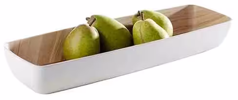 Saladier mélamine GN2/4 - bois/blanc