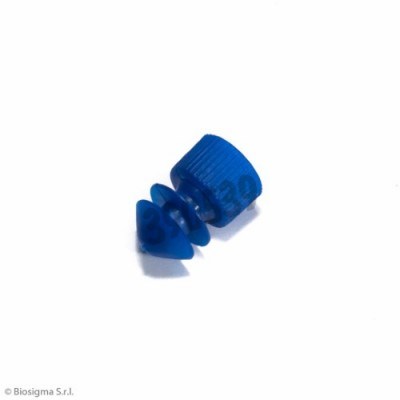 Bouchon PE à ailettes Pour Tube Ø Int 10 mm Bleu x 1000