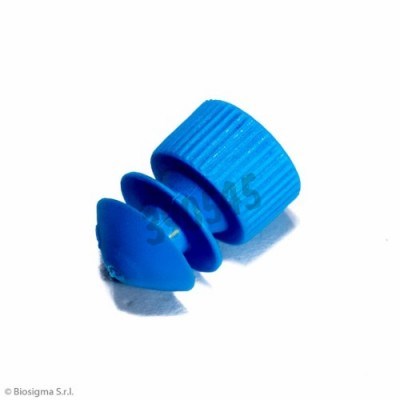 Bouchon à ailettes PE Pour Tube Ø 16/17 mm Bleu Clair x 1000