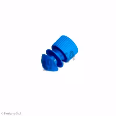 Bouchon à ailettes PE Pour Tube Ø 11/12 mm Bleu Clair x 1000