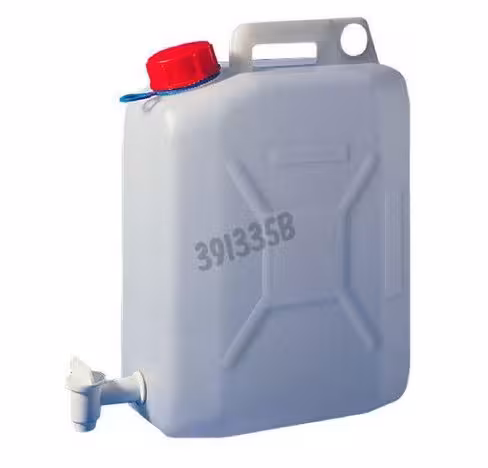 Bidon 10 l rectangulaire PEHD avec robinet