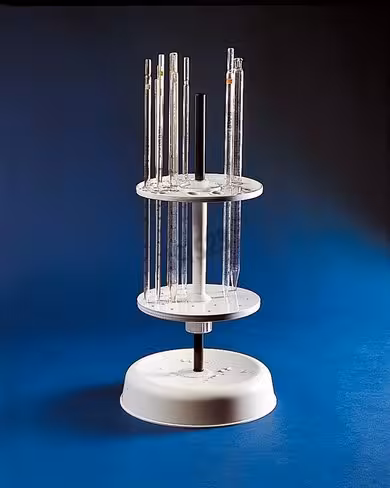 Base ronde avec tige en PVC x 10