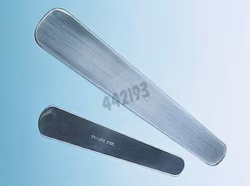 Spatule lame plate acier inoxydable longueur 120 mm