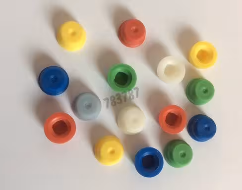 Bouchon EasyCap Piercâble septum seals for all fluidx INT tubes. Natural. (caps) x 960