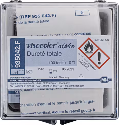 Kit de test titrimétrique VISOCOLOR alpha Dureté totale