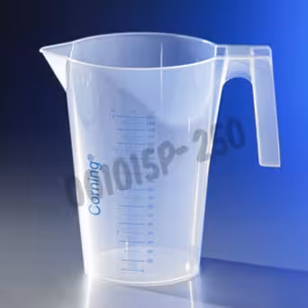 Bécher 250 ml avec anse et bec PP x 12