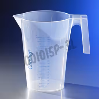 Bécher 3 l avec anse et bec PP x 6