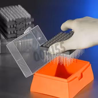 Pointe DeckWorks low binding incolore graduée 300 µl recharge de 10 plateaux x 3840