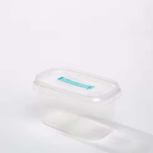 Eco box 2 rectangulaire 125 x 65 x 80 mm couvercle filtre l blanc sterile x 350