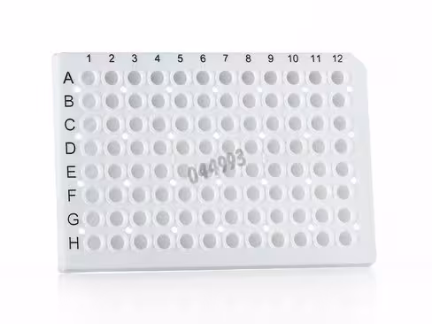 Plaque 96 puits semi skirted PCR blanche 4ti-0761 x 50