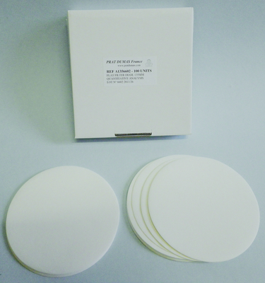 Filtre plat 150 mm sans cendre rapide x 100