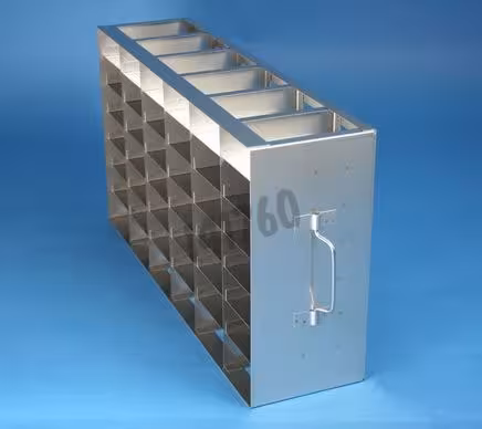 Rack horizontal 7 x 05 microplaques 86 x 128 x 39 mm 139 x 634 x 209 lxpxh mm