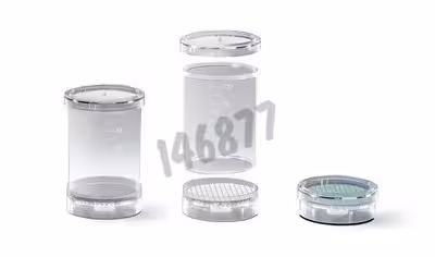 Biosart 100 ml /0,45 µm/47 mm /blanc quadrill x 48