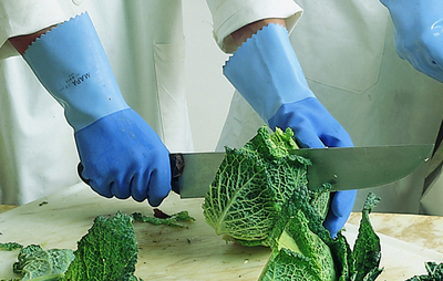 Gant jersette 301 latex bleu taille 10 x 5 x 10 paires