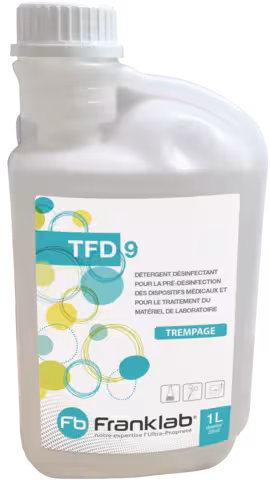 Détergent désinfectant TFD9 flacon 1 l avec doseur 25 ml x 12
