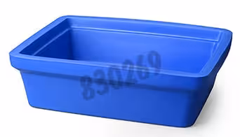 Bac à glace avec couvercle 445 x 325 x 114 9 l bleu