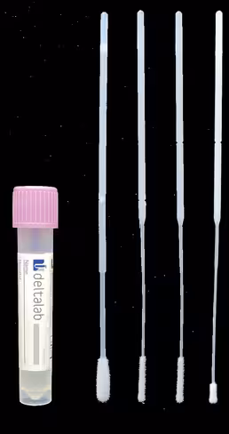 Ecouvillon stérile nasopharyngé floqué avec 3 ml de milieu VIRUS INACTIVE x 100