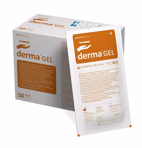 Gants latex non poudrés stériles, crèmes, taille 8 (M/L) x 50 paires