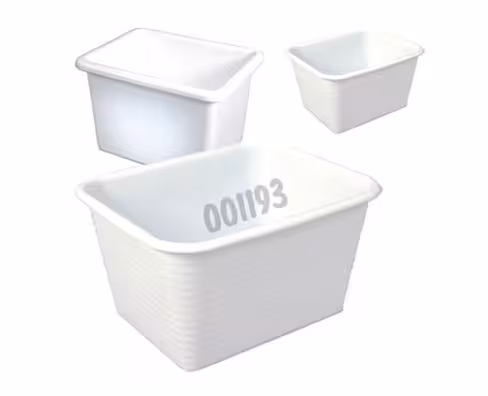 Bac LDPE 19 l blanc