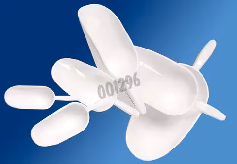 Pelle à glace PP blanc 1kg 38 cm