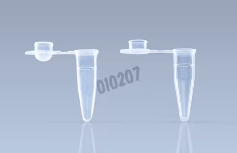 Microtube PCR 0,2 ml capuchon plat rnase dnase free x 1000
