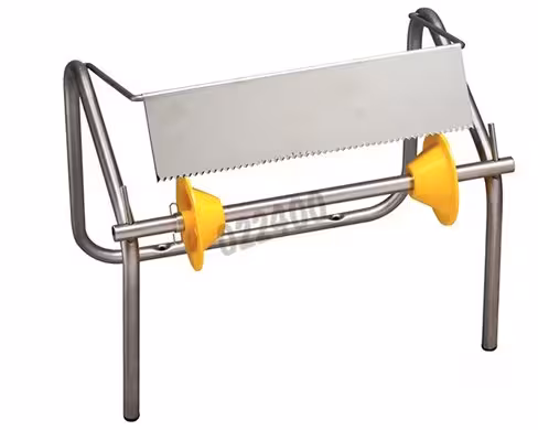 Distributeur mural inox a tirage lateral bobines diam. 350 mm laize 320 mm