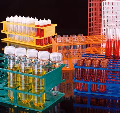 Portoir Unwire rack pour 3 x 8 tubes Ø 30 mm bleu