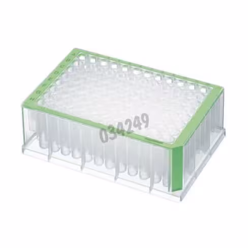 Deepwell plate 96/1000 µl emballage standard stérile vert 20 plaques 5 sachets de 4