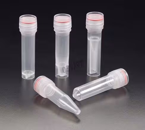 Microtube 0,5 ml PP jupe capuchon creux joint Stérile x 500