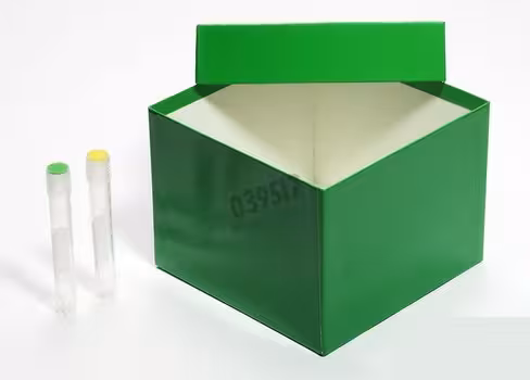 Boîte 136 x 136 mm hauteur 100 mm vert