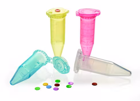 Tube 5 ml conique Cliklock gradué naturel x 200