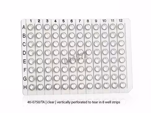 Plaque PCR 96 puits predecoupee tear a way plate 4ti-0750/ta x 50