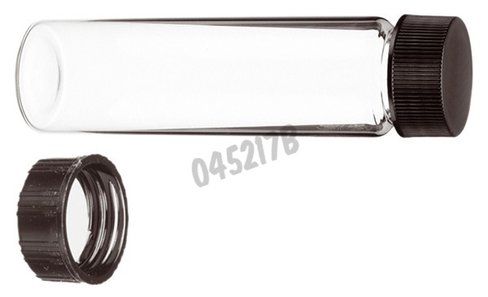 Fiole verre 2 ml 12 x 35 mm avec capuchon phenolique noir x 288