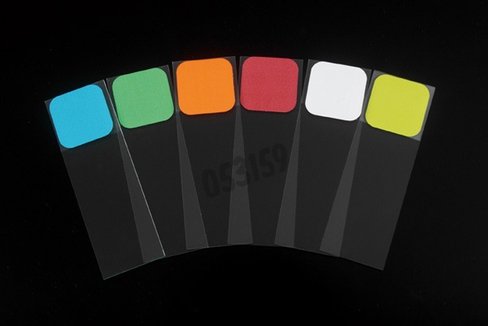 Etiquette tough-tags laser 22 x 22 mm coloris assortis x 2400