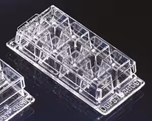Labtek lamelle verre fixe 8 compartiments NUNC x 8
