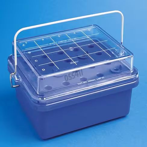 Labtop cooler PC bleu pour 20 cryotubes ou microtubes -15° 2 heures NUNC