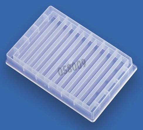 Réservoir réactifs 12 canaux forme basse PP x 25