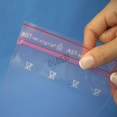 Sachet Minigrip PE antistatique 70 x 100 mm x 1000
